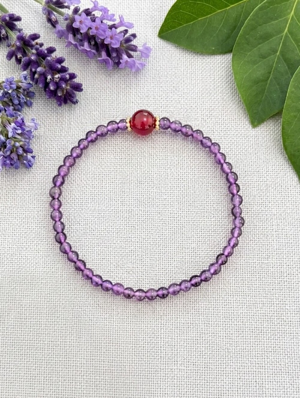 Amethyst/Jade Bracelet